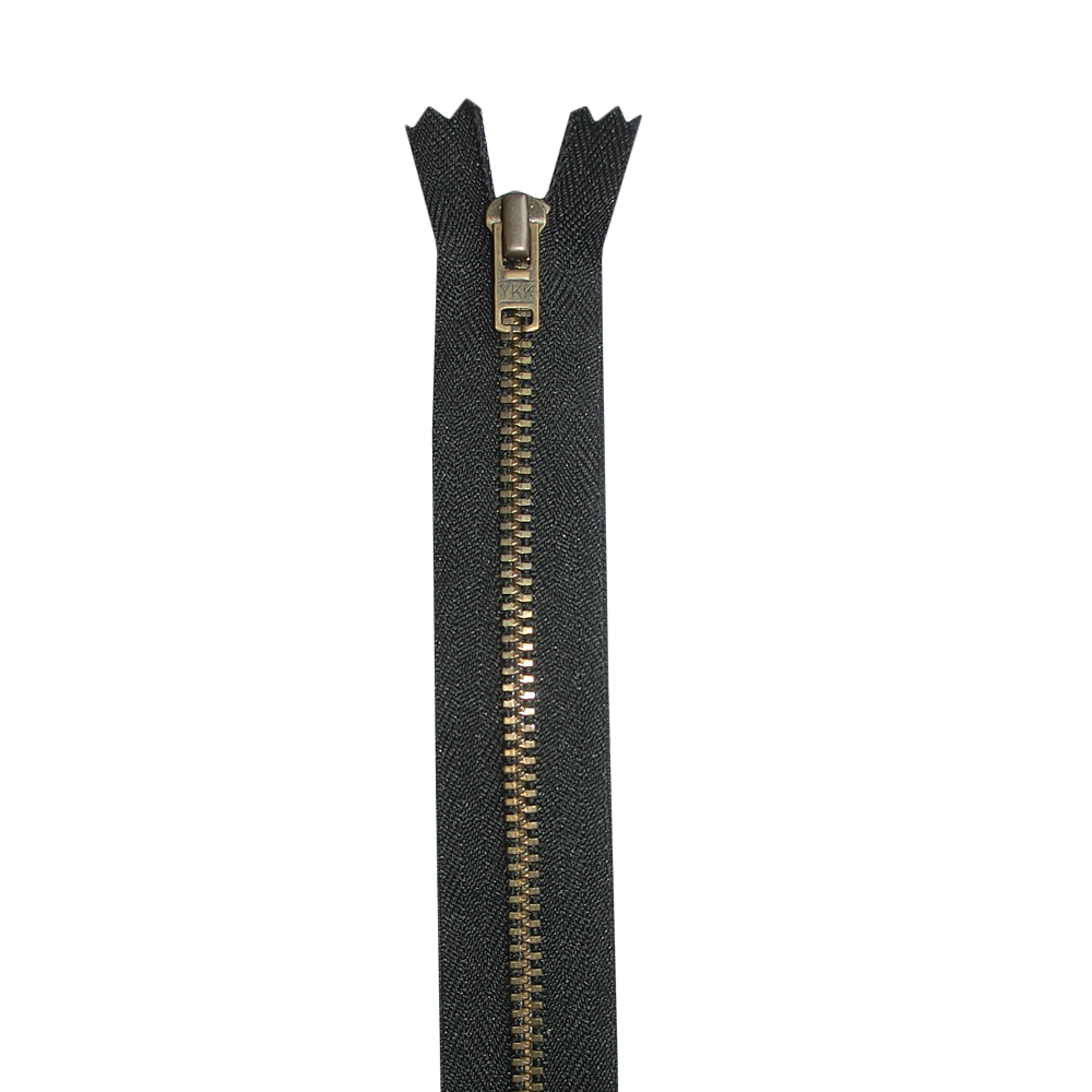 YKK Metall-Reißverschluss – nicht teilbar – 3 mm – 8 cm