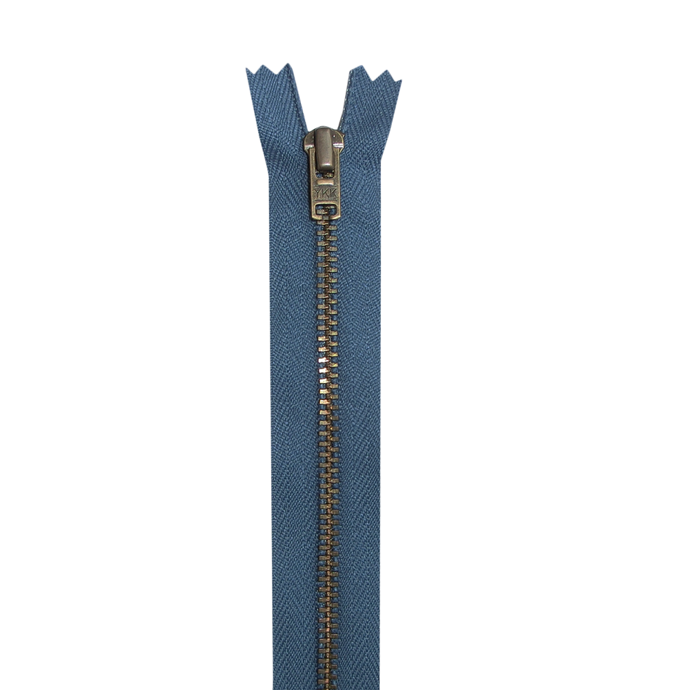 YKK Metall-Reißverschluss – nicht teilbar – 3 mm – 12 cm
