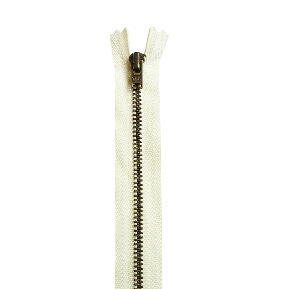 YKK Metall-Reißverschluss – nicht teilbar – 3 mm – 10 cm