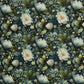 Swafing Flowing Bloom Polyesterstoff – ecru/khaki/dunkelg