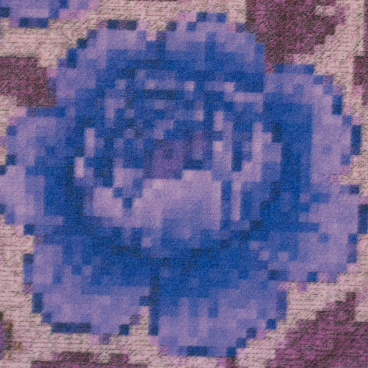 Swafing Pixelart Samt – flieder/blau