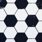 Swafing Fussball Baumwollstoff – schwarz/weiß 649011
