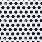 Swafing Fussball Baumwollstoff – schwarz/weiß 649011