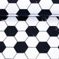 Swafing Fussball Baumwollstoff – schwarz/weiß 649011