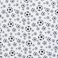 Swafing Fussball Baumwollstoff – schwarz/weiß 651011