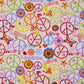 Poliesterwebware Peace schwarz