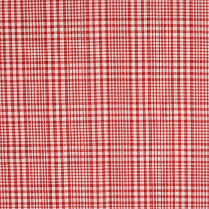 Seersucker Karo rot