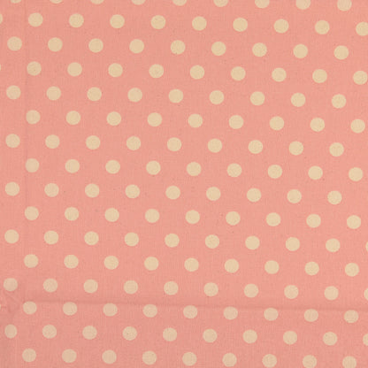 Baumwollwebware Punkte apricot