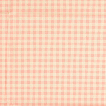 Baumwollwebware Karo apricot