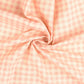 Baumwollwebware Karo apricot