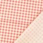 Baumwollwebware Karo apricot