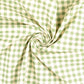 Baumwollwebware Karo apricot