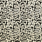Viskosewebware grafisch schwarz creme