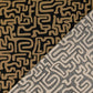 Viskosewebware grafisch schwarz creme