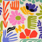 Viskosewebware floral blass