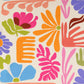Viskosewebware floral blass