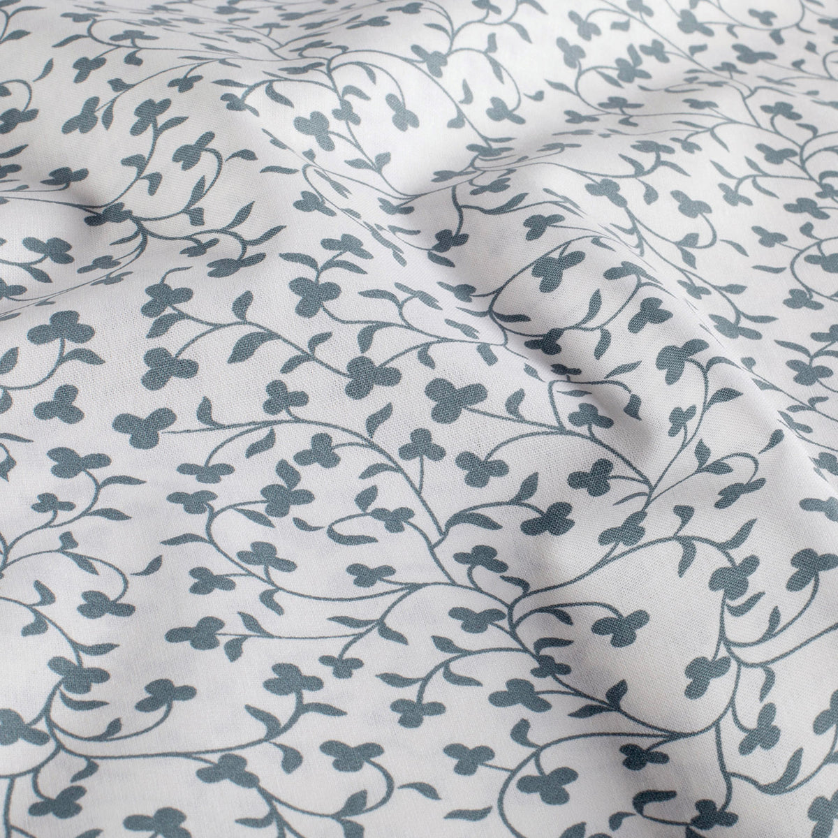 Baumwollpopeline Blumen – Offwhite