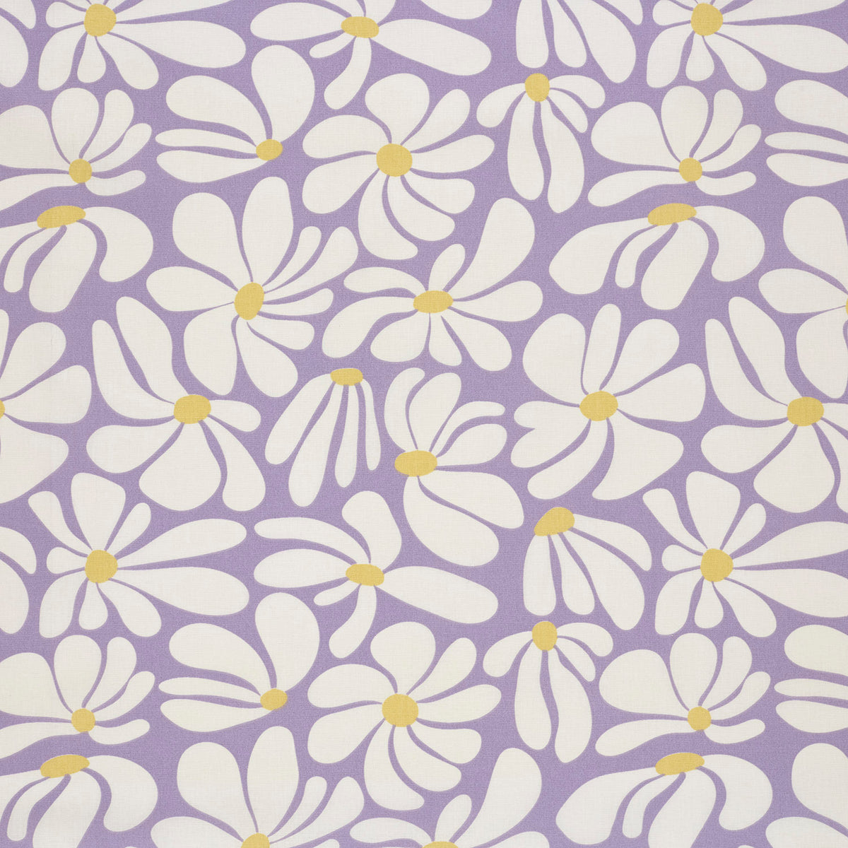 Baumwollpopeline Blumen – Lila
