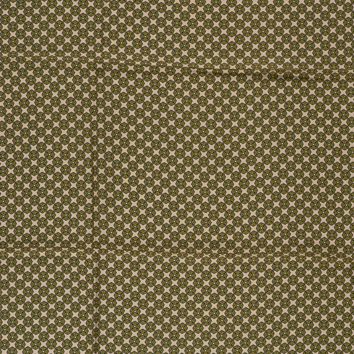 Viskosesatin Abstrakt – Khaki-Grün