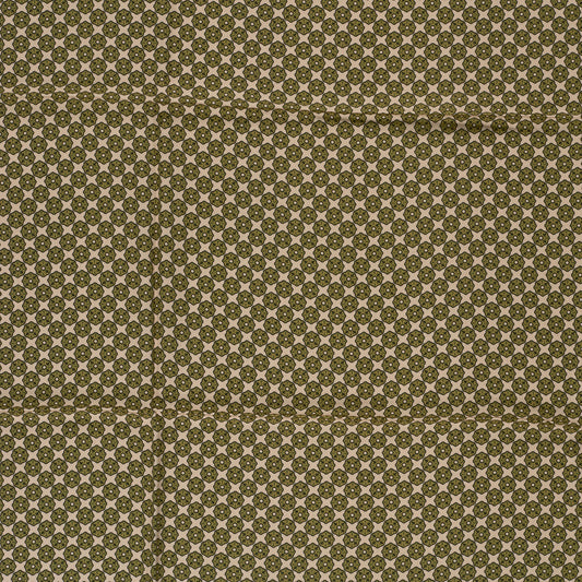 Viskosesatin Abstrakt – Khaki-Grün
