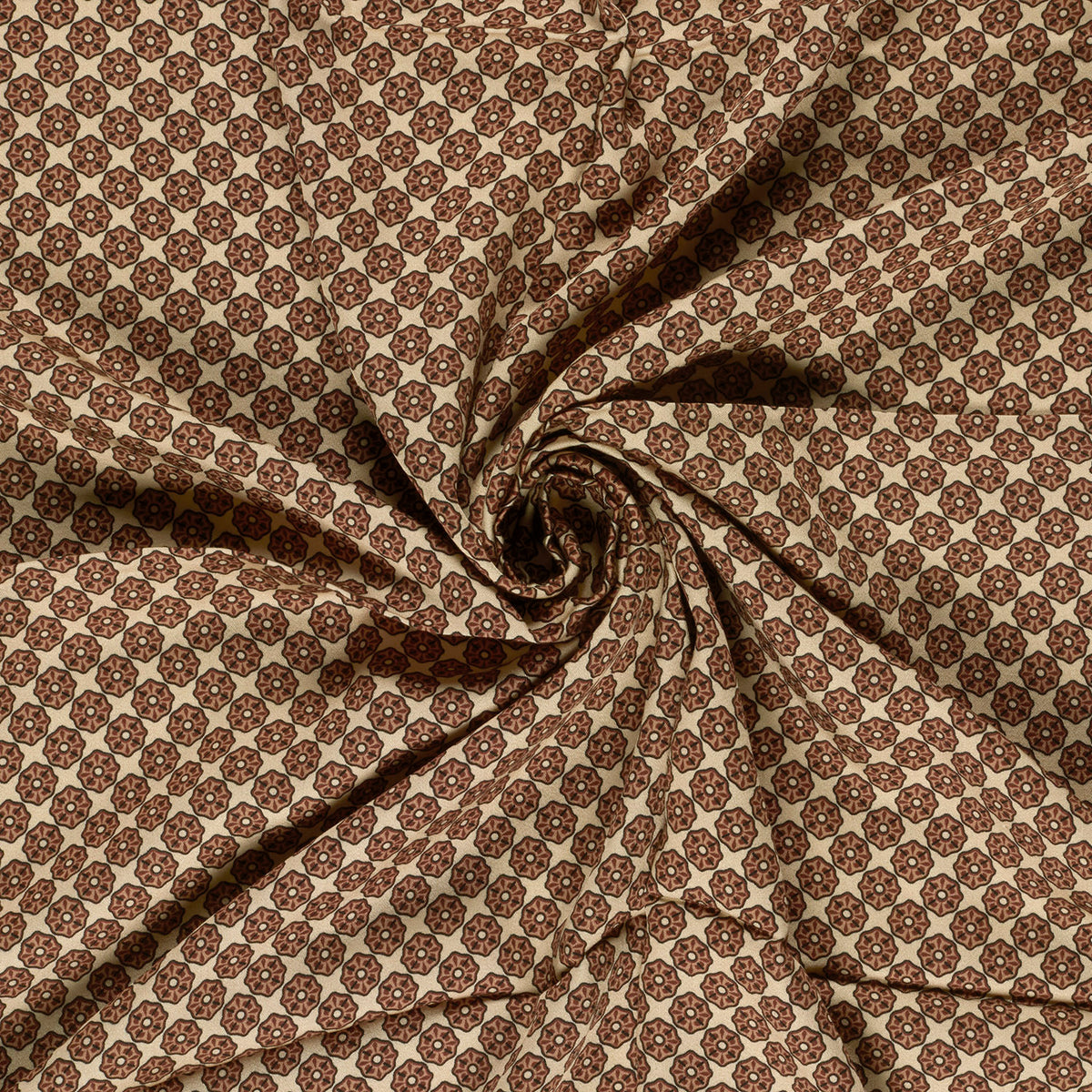 Viskosesatin Abstrakt – Braun