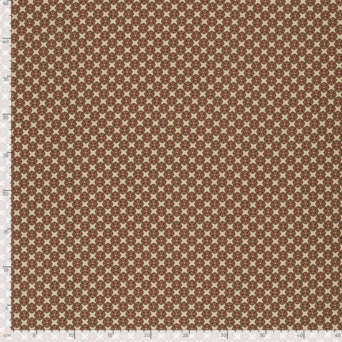 Viskosesatin Abstrakt – Braun