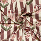 French Terry Blumen – Beige