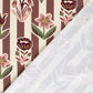French Terry Blumen – Beige