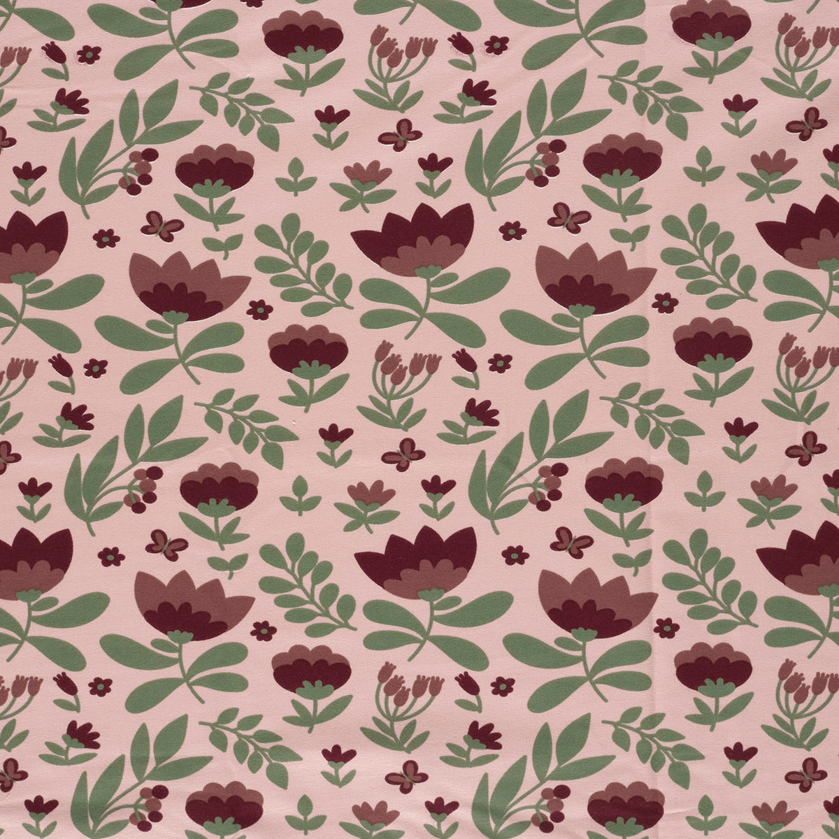 French Terry Blumen – Rosa