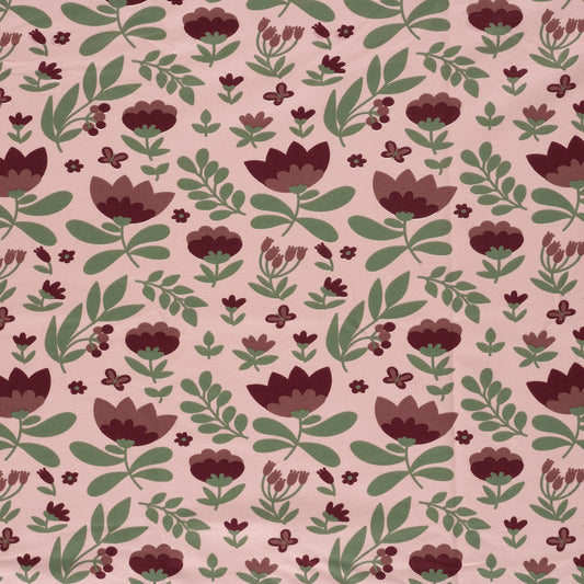 French Terry Blumen – Rosa