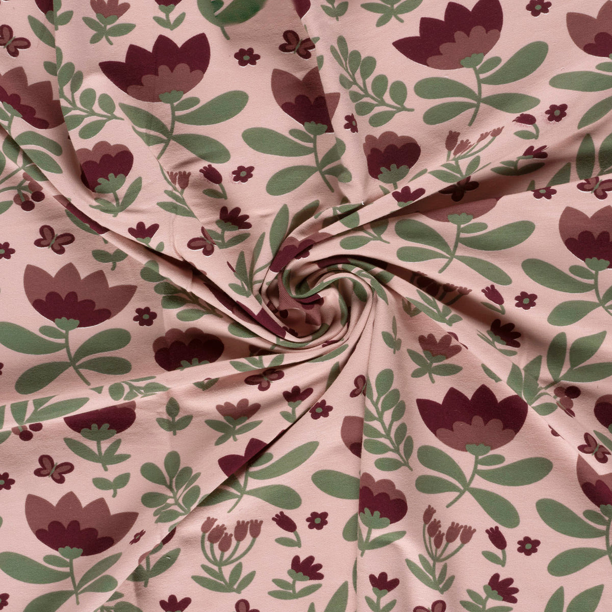 French Terry Blumen – Rosa
