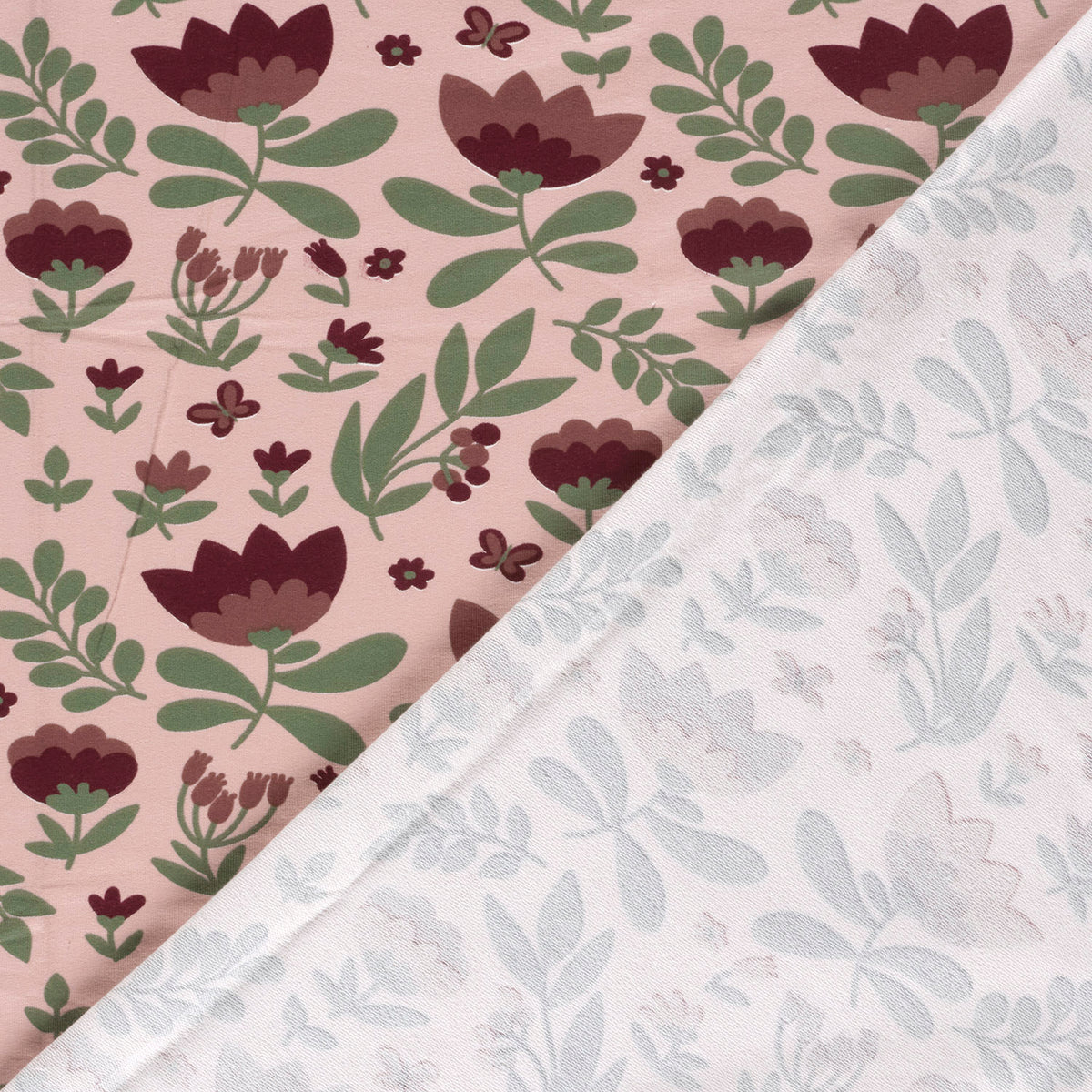 French Terry Blumen – Rosa