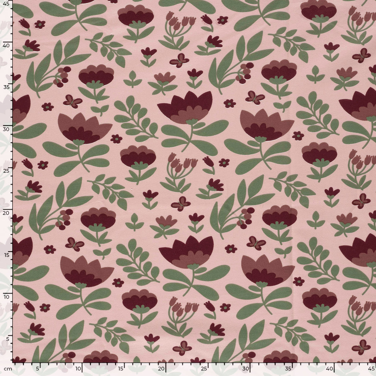French Terry Blumen – Rosa