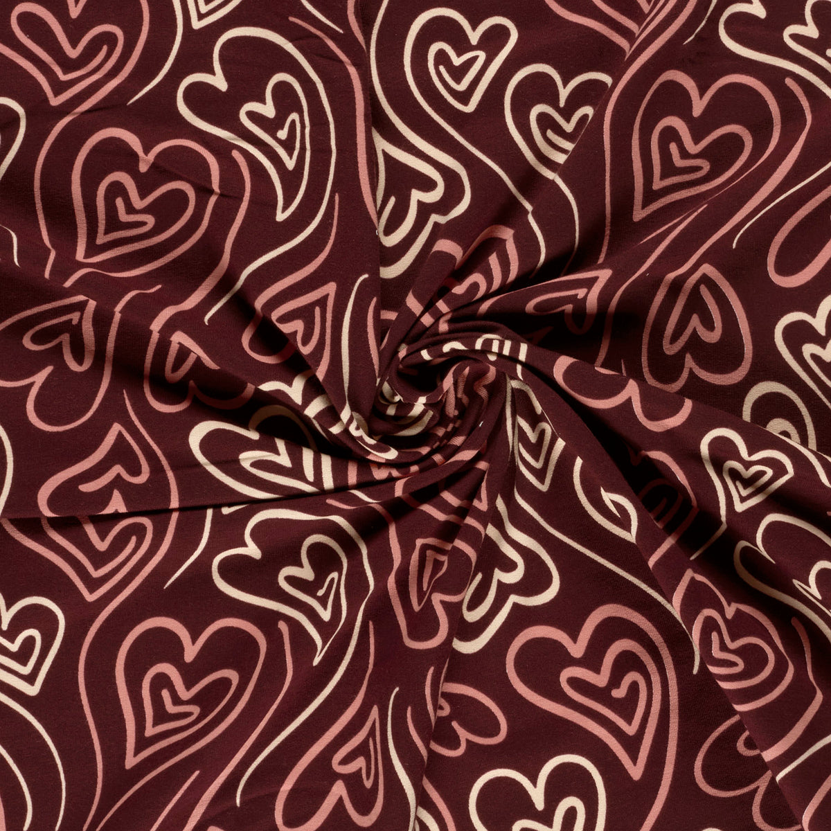 French Terry Herzen – Rot