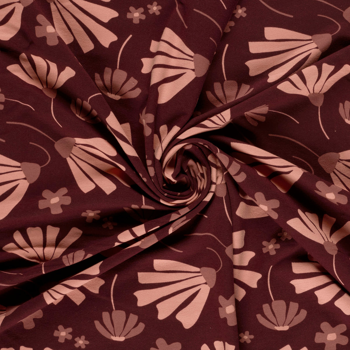French Terry Blumen – Rot