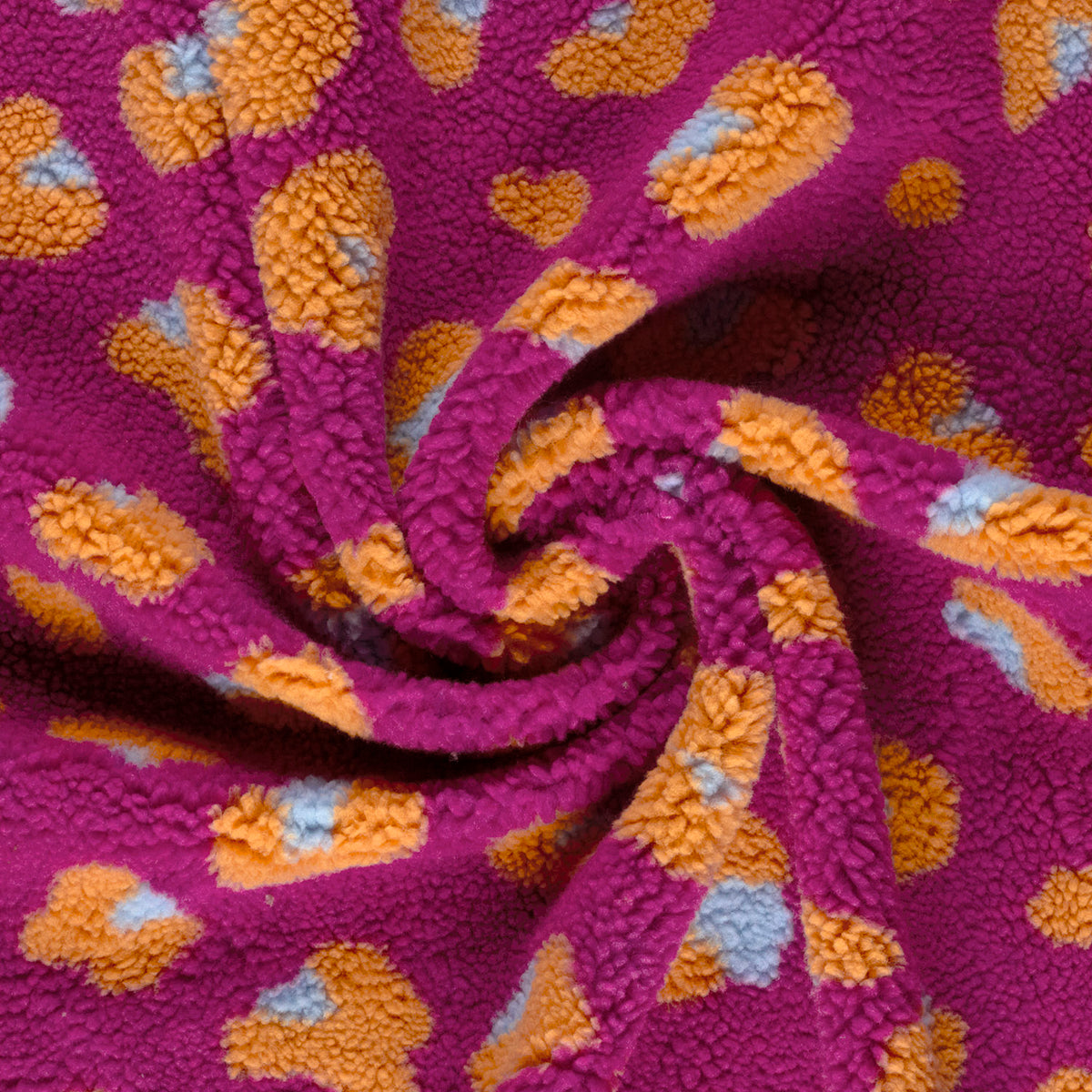 Sherpa-Fleece Leoparden – Fuchsia