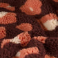 Sherpa-Fleece Leoparden – Bordeauxrot