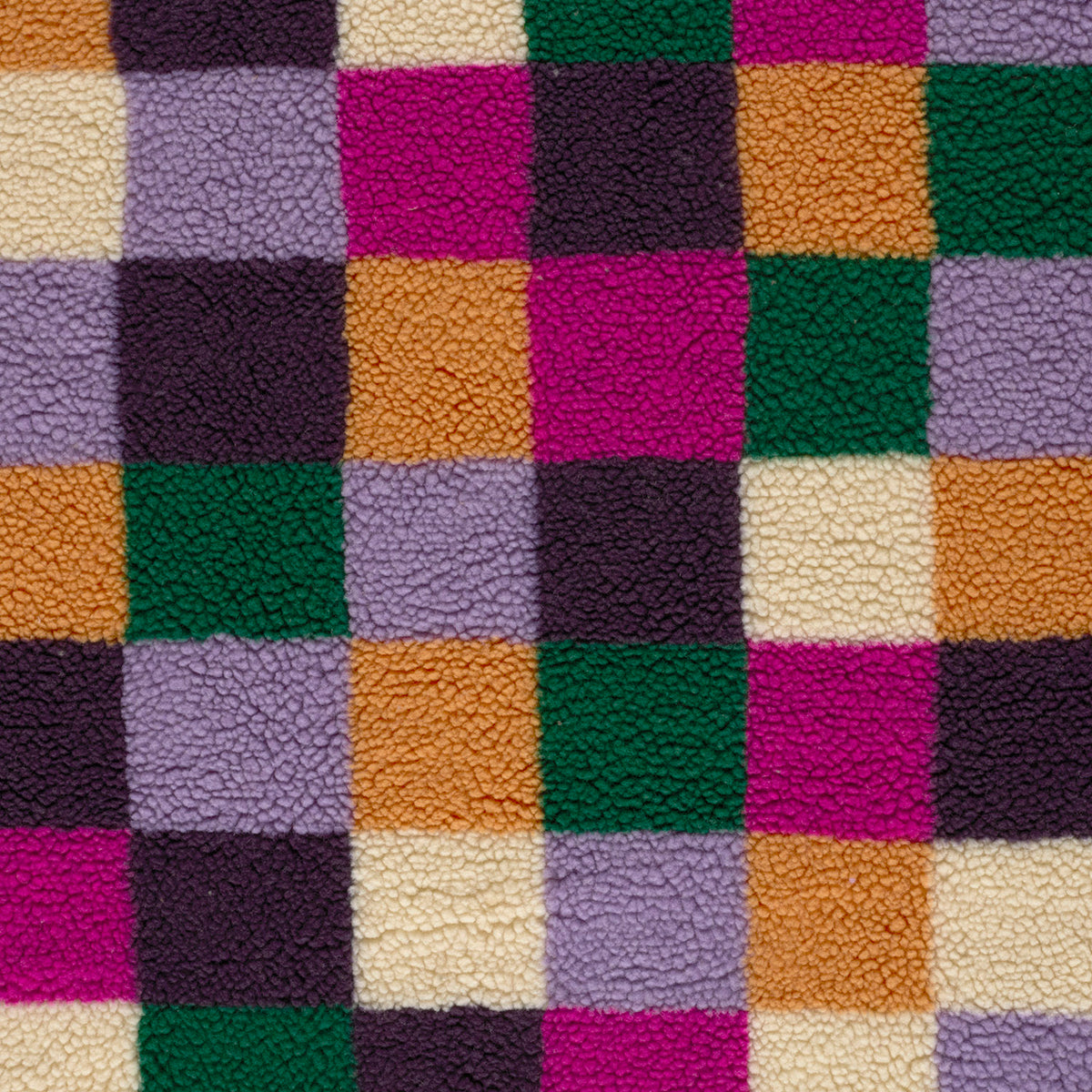 Sherpa-Fleece Karo – Fuchsia