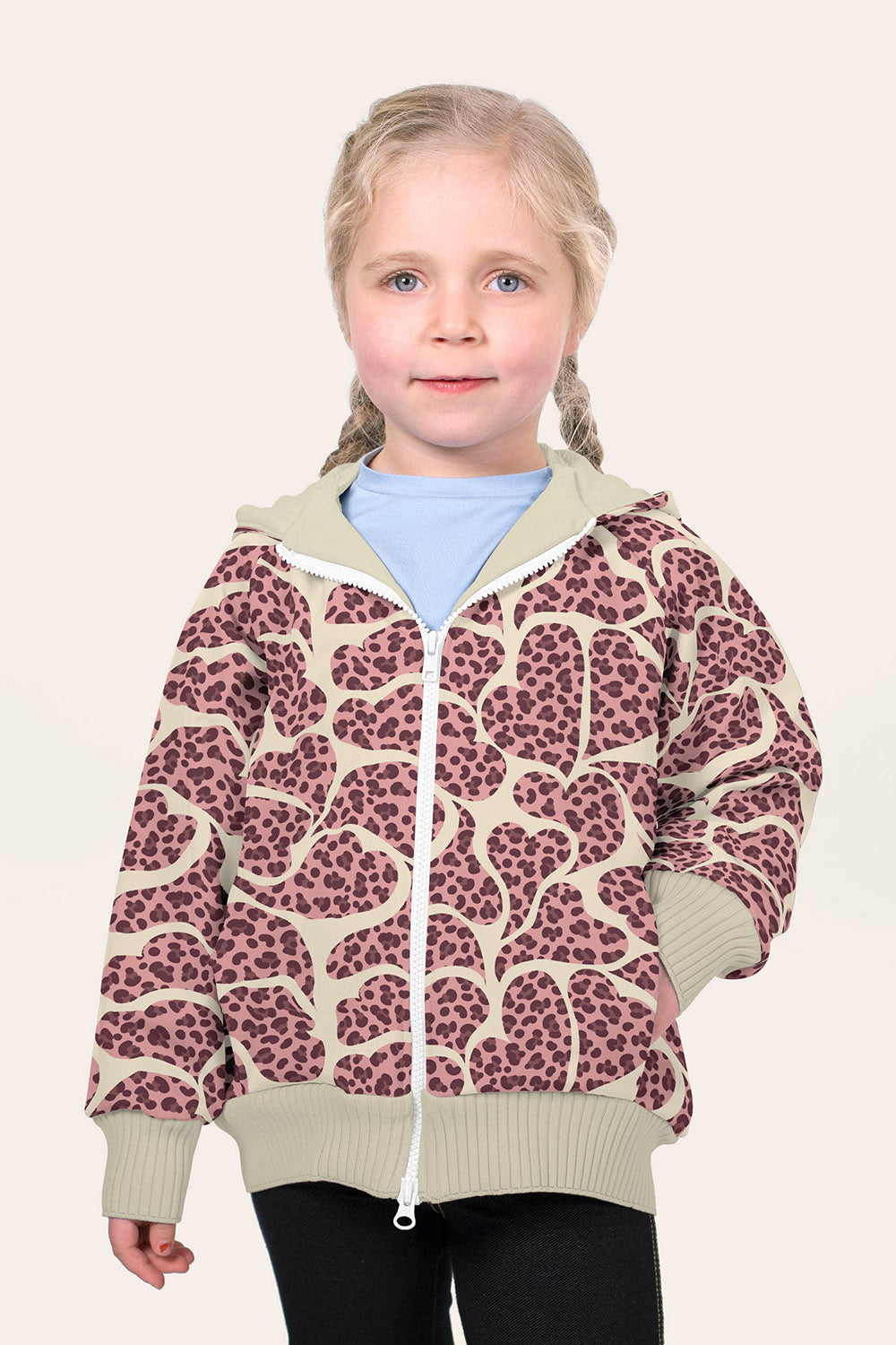 Softshell Herzen – Beige