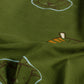 French Terry Löwen – Khaki-Grün