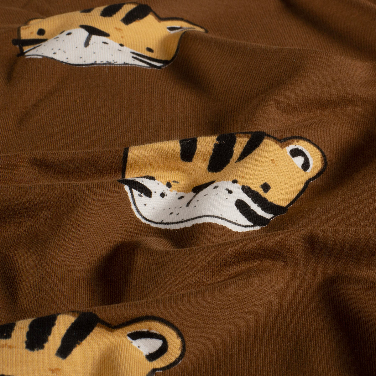 French Terry Tiger – Braun