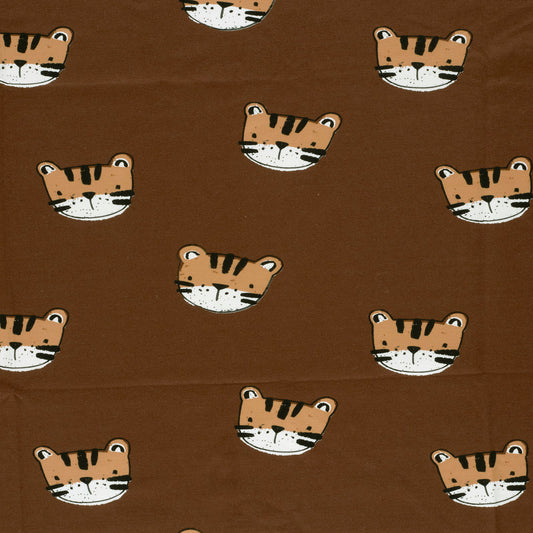 French Terry Tiger – Braun