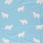 French Terry Eisbären – Babyblau