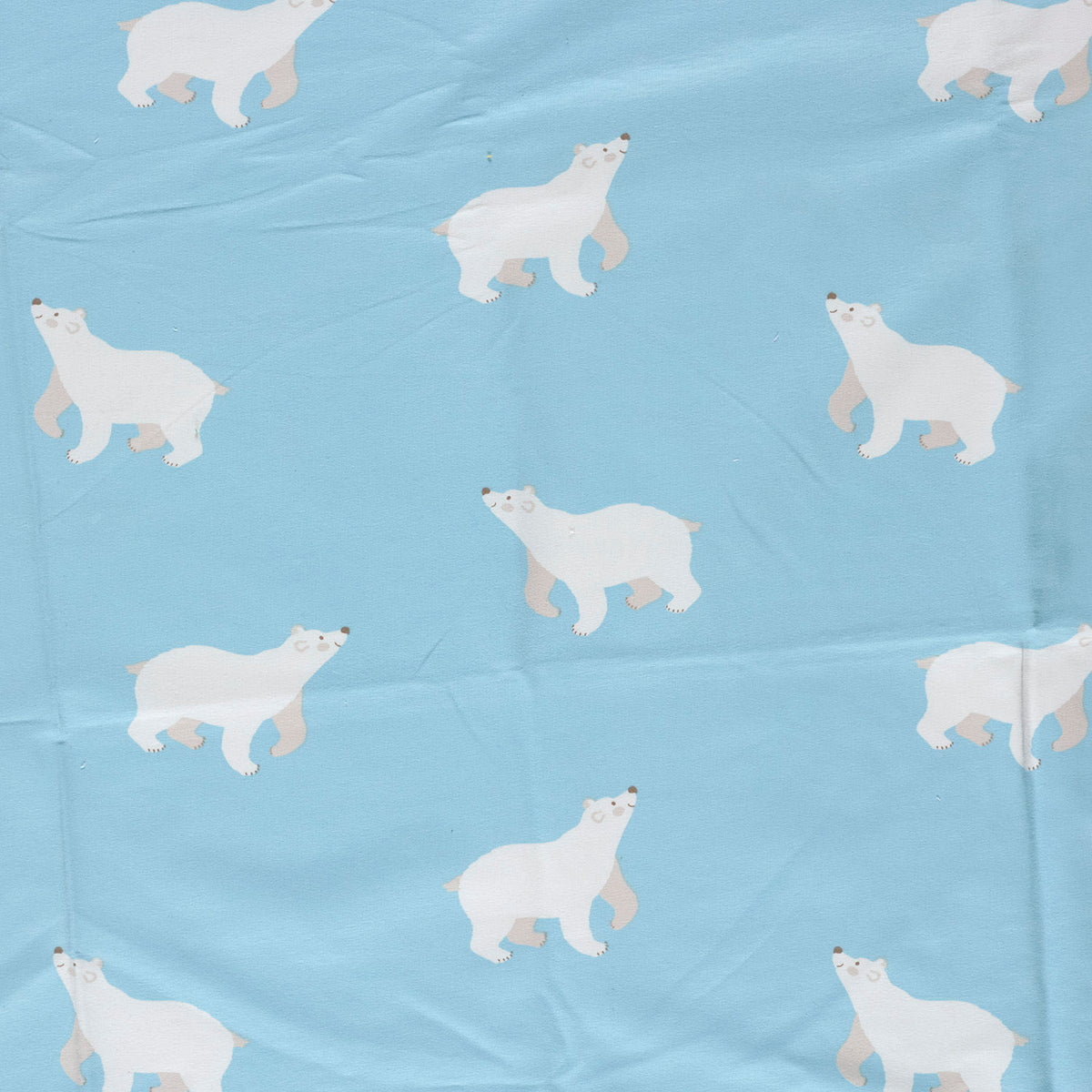 French Terry Eisbären – Babyblau