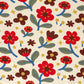 French Terry Blumen – Beige