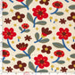 French Terry Blumen – Beige