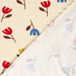 French Terry Blumen – Beige