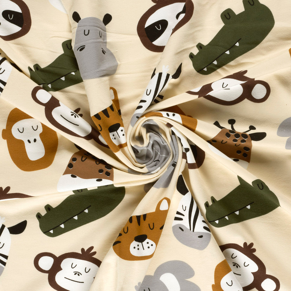 French Terry Abstrakt – Beige
