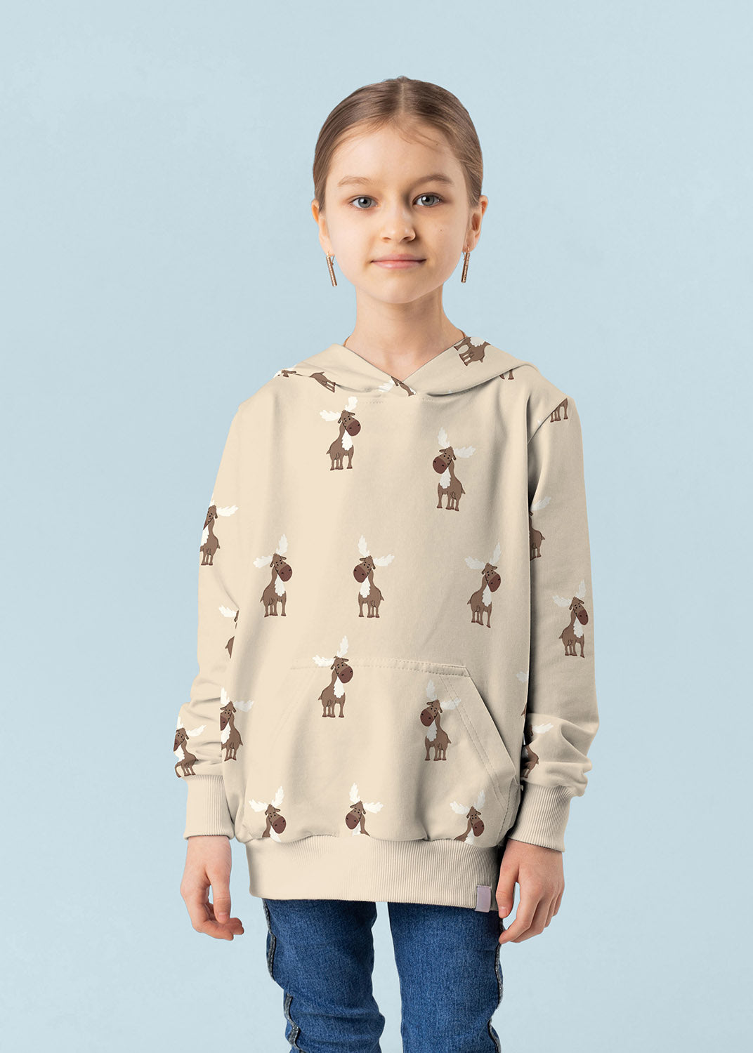 French Terry Tiere – Beige