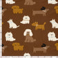 French Terry Hunde – Braun
